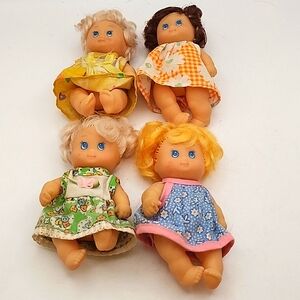 Vintage 1994 Cititoy Baby Sister Dolls 4 Count